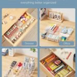 Zollyss 4 Pcs Clear Plastic Clothes Drawer OrganiserBest Amazon Deals