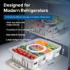 HomeWiz Divided Fridge Storage Box with Lid & Handle |Best Amazon Deals