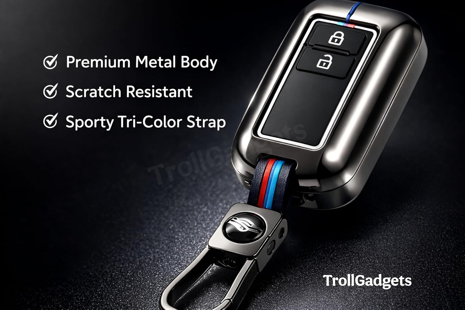Trollgadgets Premium Metal Car Key Cover for MarutiBest Amazon Deals