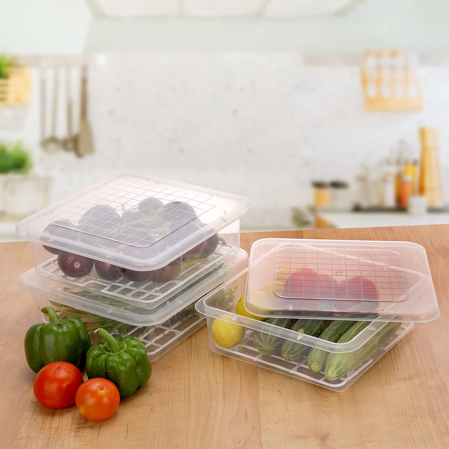 RIOMAX Fridge Storage Boxes Fridge Organizer withBest Amazon Deals