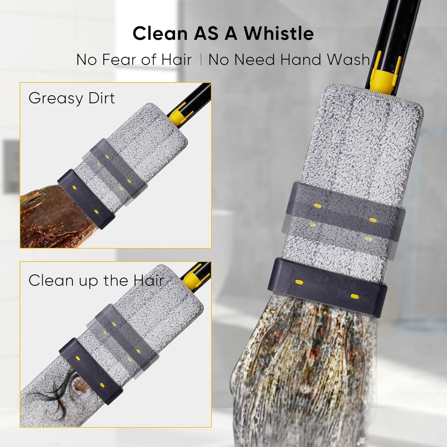 MinuteToCleanIt Flat Mop for Floor Cleaning with Built inBest Amazon Deals