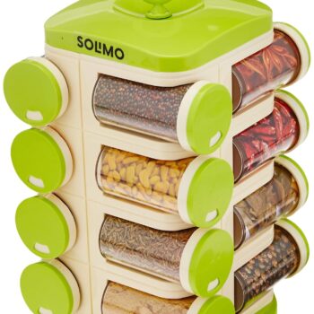 Amazon Brand - Solimo Revolving Spice Rack Set | 16Best Amazon Deals