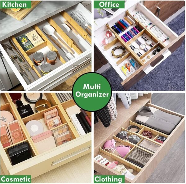 Farmical Drawer Dividers Organizer with Partition ExpandsBest Amazon Deals