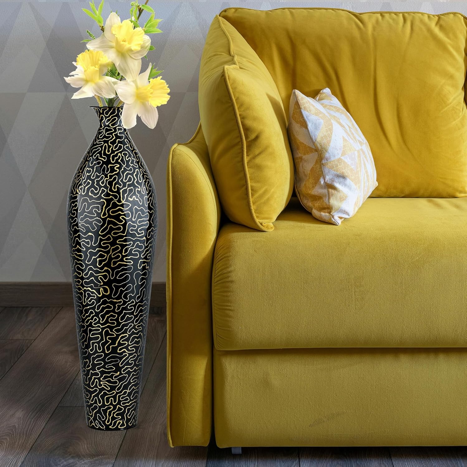 24 inches Metal Flower Vase for Home Decor Office LivingBest Amazon Deals