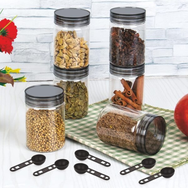 Homeor Plastic Storage Jar & Containers With Spoon,Best Amazon Deals