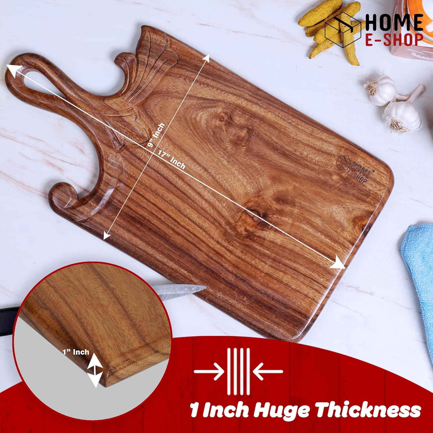Solid Sheesham Wood Chopping Board/Cutting Board | AntiBest Amazon Deals