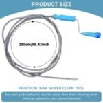 HASTHIP 9.8ft Stainless Steel Drain Cleaner Tool, SpiralBest Amazon Deals