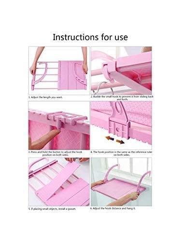 Telescopic Drying Rack Multi-Function Plastic HangingBest Amazon Deals
