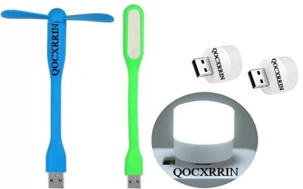 2 Piece USB Mini Bulb & Portable Mini USB Dragon Fan withBest Amazon Deals