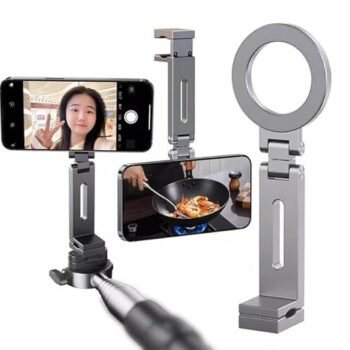 Magnetic Phone Tripod Stand for iPhone - Aluminium Smartphone MiniMobile Accessories Deal