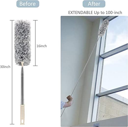 (1Pcs) Microfiber Duster with Extension Pole, Dusters forBest Amazon Deals