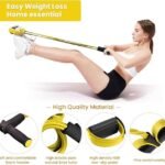 4 Tubes Elastic Sit Up Pull Rope with Foot Pedal for HomeBest Amazon Deals