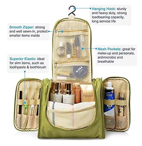 PETRICE Nylon Toiletry Bag for Women Makeup PouchBest Amazon Deals