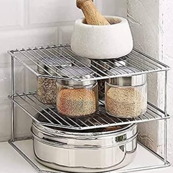 12FOR COLLECTION Stainless Steel 2-Tier Free StandingBest Amazon Deals