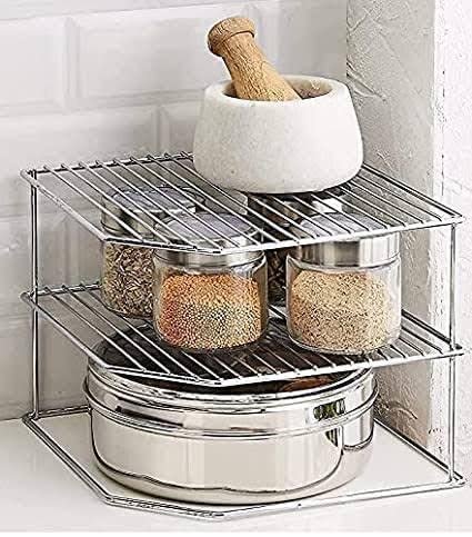 12FOR COLLECTION Stainless Steel 2-Tier Free StandingBest Amazon Deals