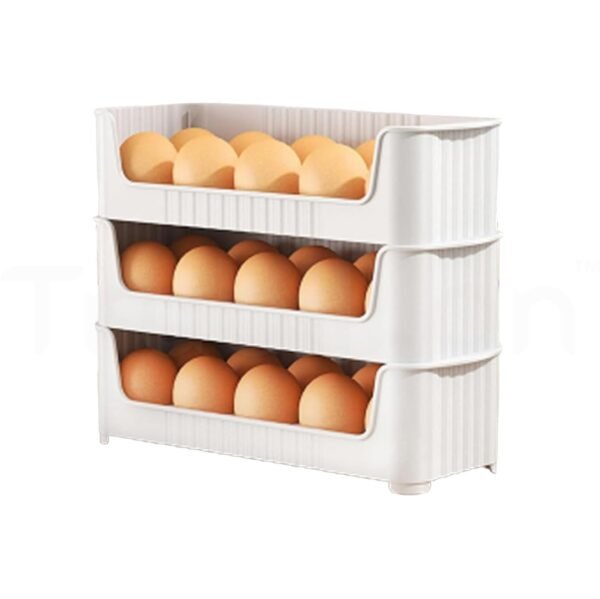 EggNest Stackable Egg Tray Set of 3, 30 Egg Storage, 10Best Amazon Deals