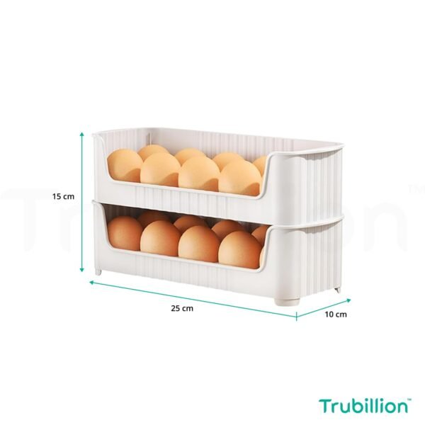 EggNest Stackable Egg Tray Set of 3, 30 Egg Storage, 10Best Amazon Deals