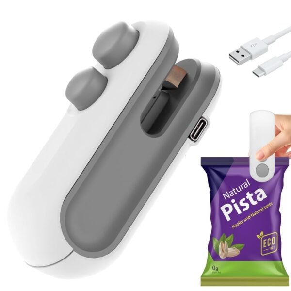 2 in 1 USB Rechargeable Mini Bag Sealer Machine  PortableBest Amazon Deals