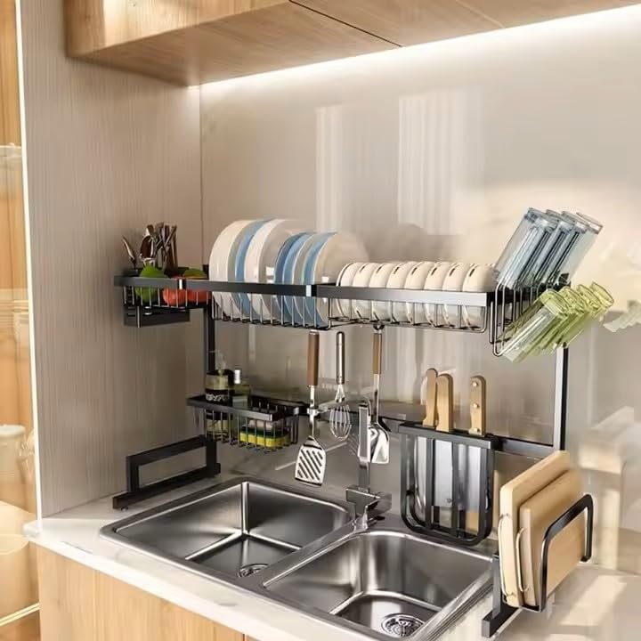 ZEUS GLOBALIZED Dish Rack, 65cm Length, Carbon Steel,Best Amazon Deals
