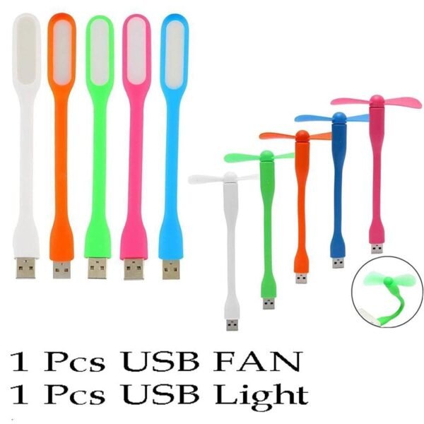 BLAXSTOC Combo USB Fan + Light/Type C + Micro USB OTGBest Amazon Deals