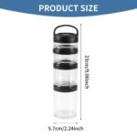 Portable Stackable Snack Container with Twist Lock Lid,Best Amazon Deals