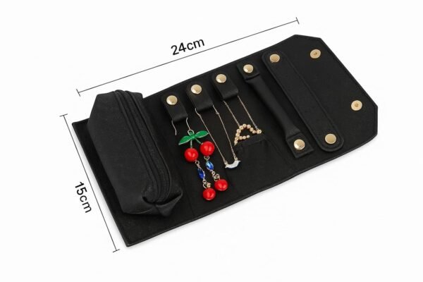 Coslifestore Travel Jewellery Organizer Roll PU Leather,Best Amazon Deals