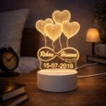 Customized 3D Lamp for Couples  Personalized LED NightBest Amazon Deals