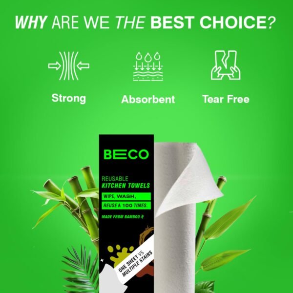Beco Reusable Kitchen Towel Roll-2000 Times Washable|SoftBest Amazon Deals