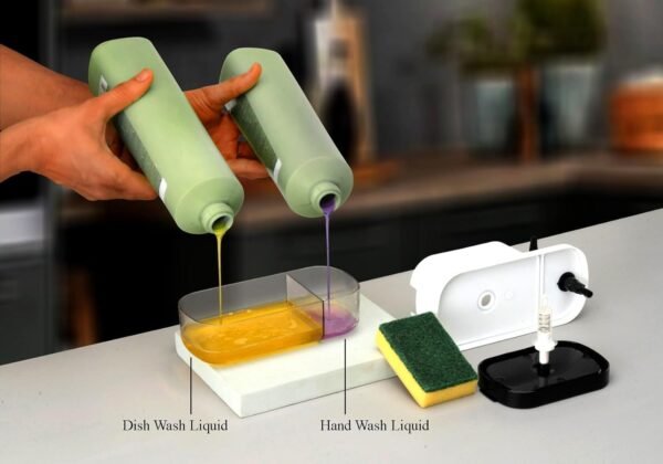 Nurah Plastic 3 in 1 Soap Pump Dispenser Dish Soap LiquidBest Amazon Deals