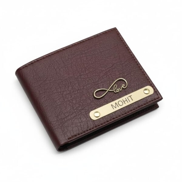 Personalized Leather Wallet for Men  Brown CustomizedBest Amazon Deals