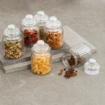 Glass Jars 350 ml, Pack of 9 Airtight Clear Food StorageBest Amazon Deals