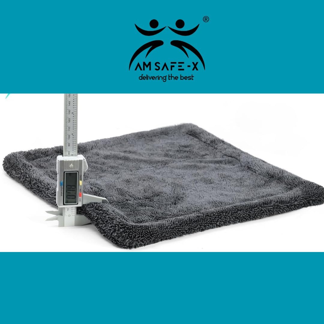 AM Safe-X Microfiber Cloth for Car 1200 GSM 40×60 cms 1Best Amazon Deals