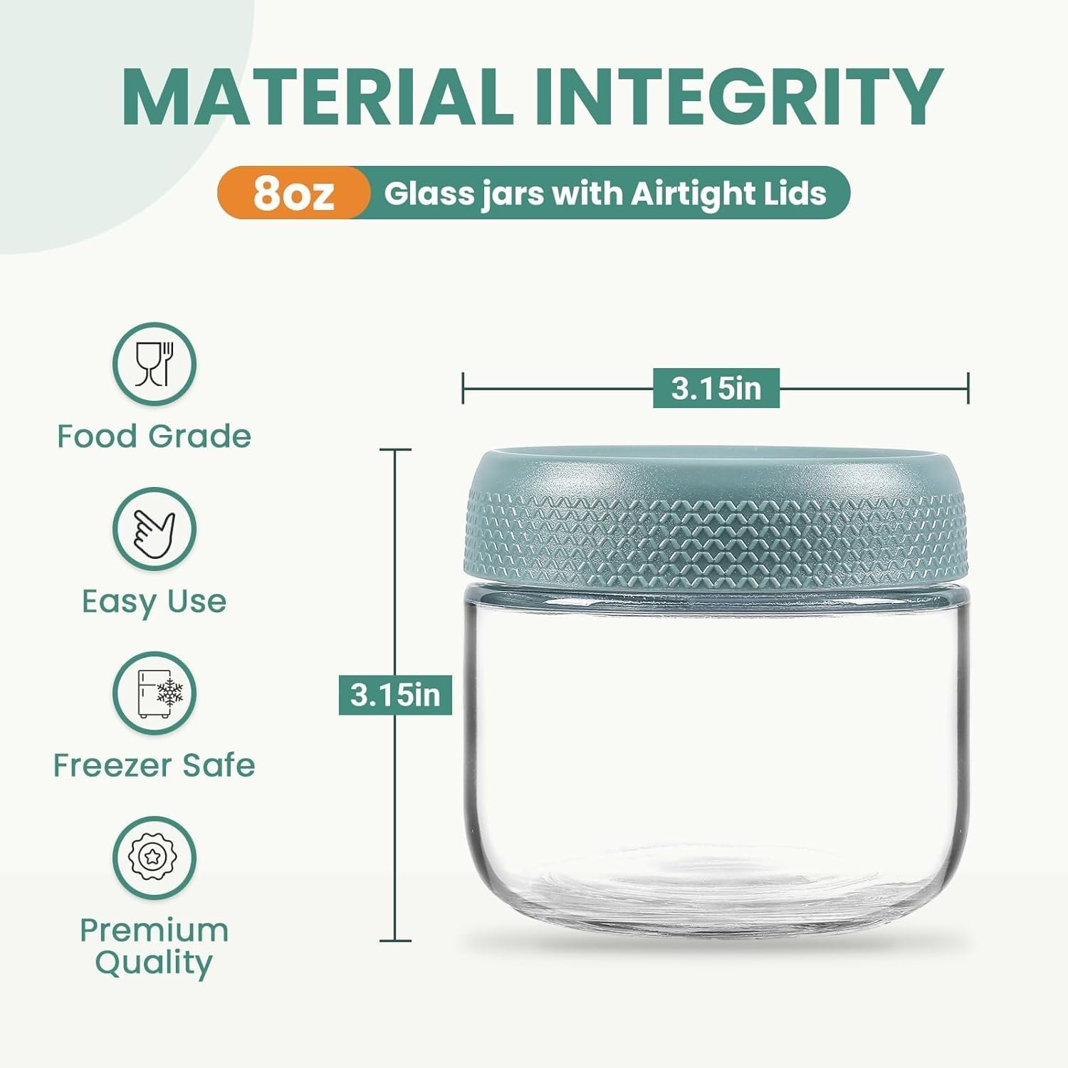300ml Overnight Oats Containers with Lids – 2 Pack GlassBest Amazon Deals