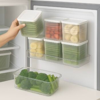 Fridge Storage Containers (Pack of 6)  Fridge OrganiserBest Amazon Deals