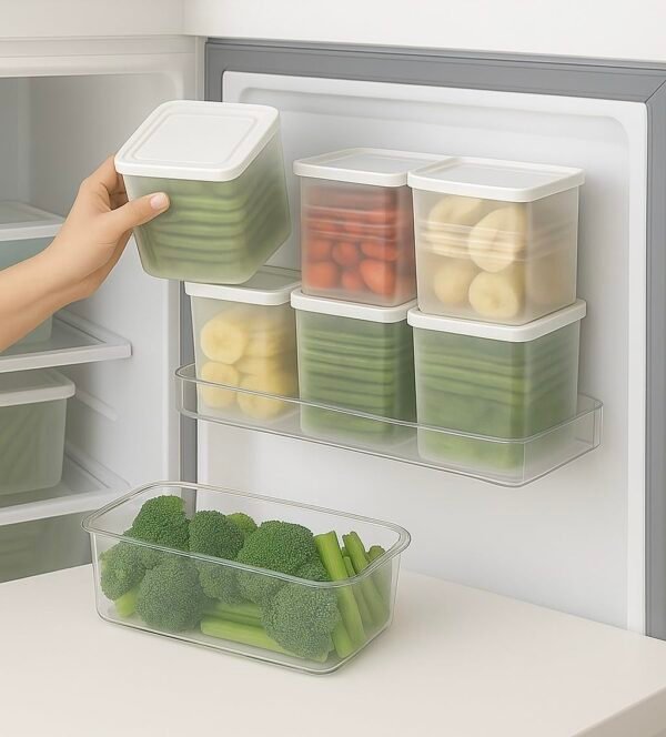 Fridge Storage Containers (Pack of 6)  Fridge OrganiserBest Amazon Deals