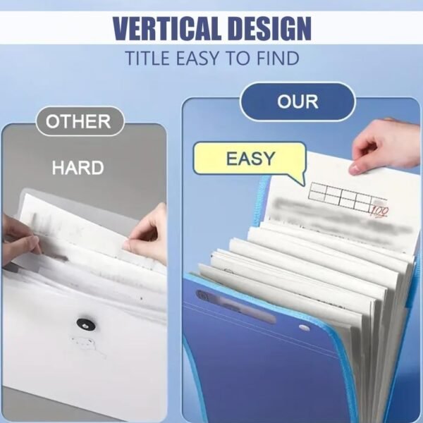 Vertical File Folder Organizer for Desk, 13 PocketBest Amazon Deals