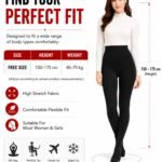 CHAMBYAL BLACK Long Wear Fleece Inner Warm Tights WomenBest Amazon Deals