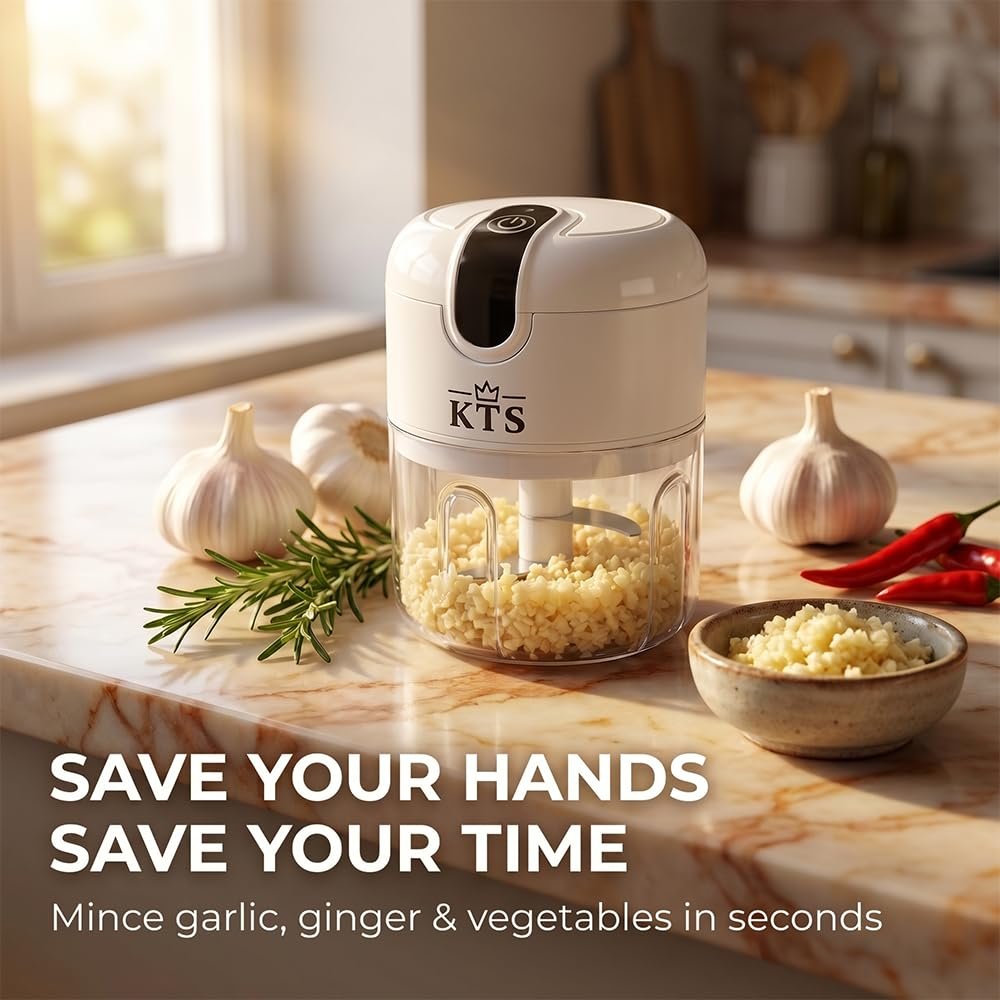 KTS Electric Mini Garlic Chopper,Food Processor,PortableBest Amazon Deals