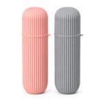 Zollyss 2 Pcs Capsule Shape Travel Toothbrush Holder Set,Best Amazon Deals