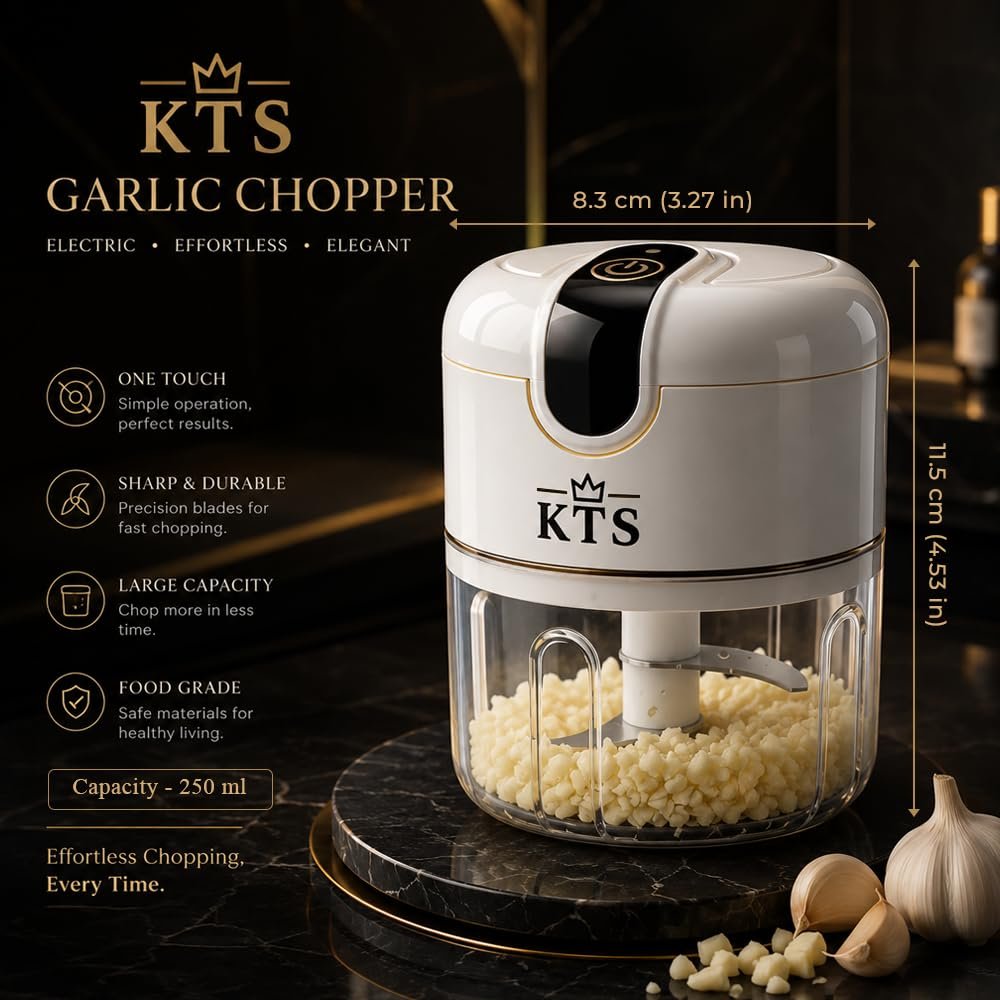 KTS Electric Mini Garlic Chopper,Food Processor,PortableBest Amazon Deals