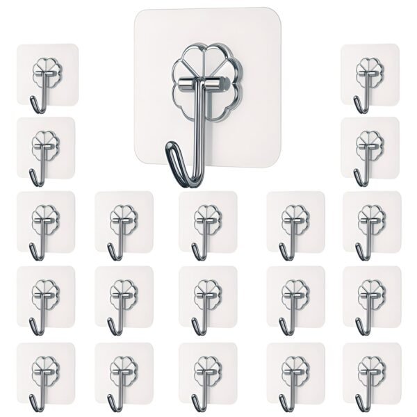 DALUCI Self Adhesive Wall Hooks - 20 Pcs Heavy Duty WallBest Amazon Deals DALUCI Self Adhesive Wall Hooks - 20 Pcs Heavy Duty WallBest Amazon Deals