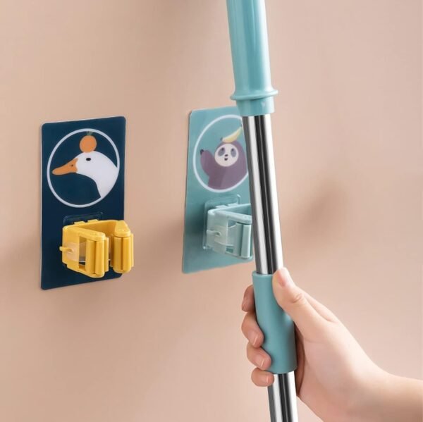 Wolpin Mop Holder Self Adhesive Hooks, Broom Holder WallBest Amazon Deals Wolpin Mop Holder Self Adhesive Hooks, Broom Holder WallBest Amazon Deals