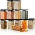 Airtight Plastic Square Container Set for Kitchen StorageBest Amazon Deals