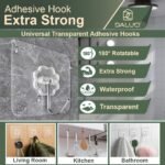 DALUCI Self Adhesive Wall Hooks – 20 Pcs Heavy Duty WallBest Amazon Deals