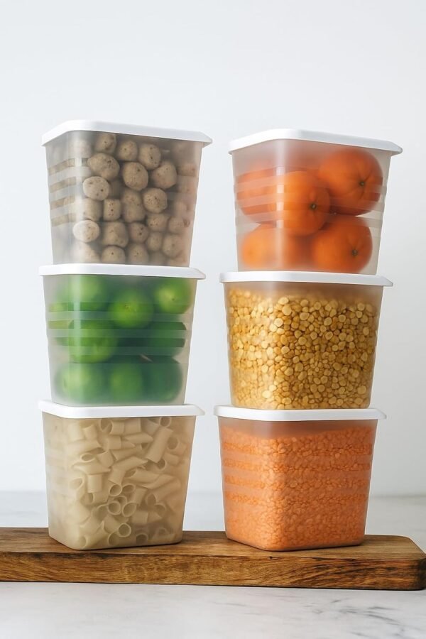 Fridge Storage Containers (Pack of 6)  Fridge OrganiserBest Amazon Deals