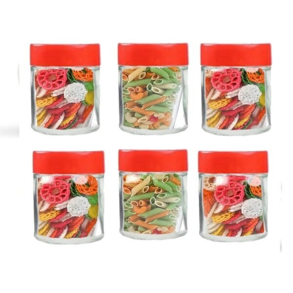 VRUPRIX127ML Round Glass Jar with Red Airtight Lid Best Amazon Deals
