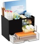 AKX 3-Tier Desk Organizer with 3 Drawers & 5 CompartmentsBest Amazon Deals