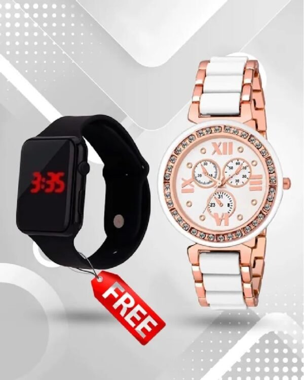 Women’s Watch with Unique Floral Design  Great Gift Idea