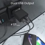 Portronics Adapto 66 2.4A 12w Dual USB Port 5V/2.4A WallBest Amazon Deals