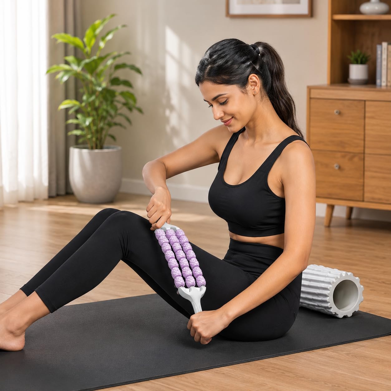 Multi-Functional 3-Row Muscle Roller Stick, Deep TissueBest Amazon Deals